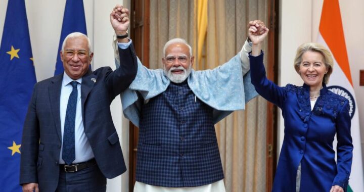 ଭାରତ ଏବଂ ୟୁରୋପୀୟ ସଂଘ ମଧ୍ୟରେ ଐତିହାସିକ ମୁକ୍ତ ବାଣିଜ୍ୟ ଚୁକ୍ତି ସ୍ଵାକ୍ଷରିତ ଭାରତ ଏବଂ ୟୁରୋପୀୟ ସଂଘ ମଧ୍ୟରେ ଐତିହାସିକ ମୁକ୍ତ ବାଣିଜ୍ୟ ଚୁକ୍ତି ସ୍ଵାକ୍ଷରିତ